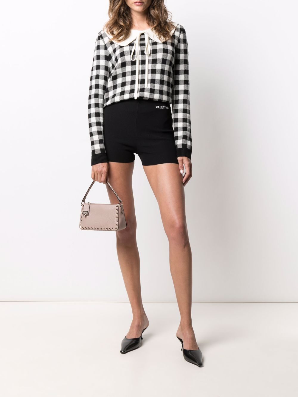 VALENTINO GARAVANI Mini Rockstud Small Leather Shoulder Handbag