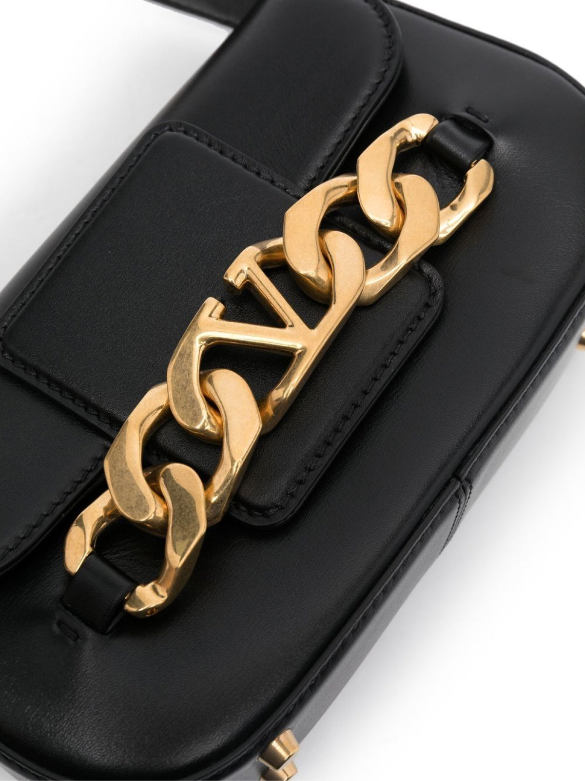 VALENTINO GARAVANI Mini VLogo Chain Shoulder Handbag - 20X12X6 CM