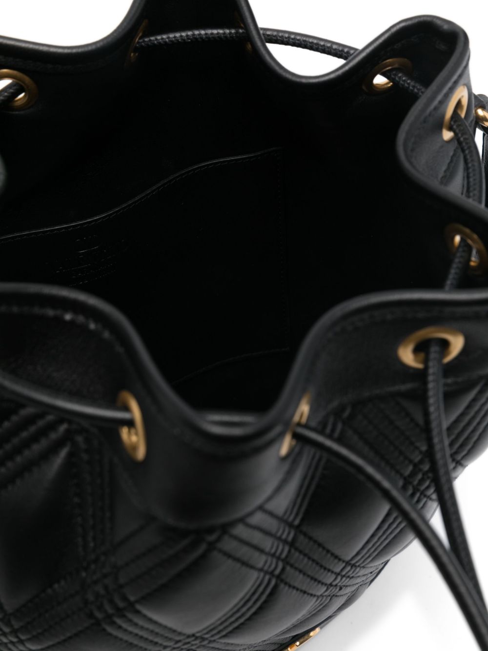 VALENTINO GARAVANI Quilted Leather Bucket Handbag with Adjustable Strap