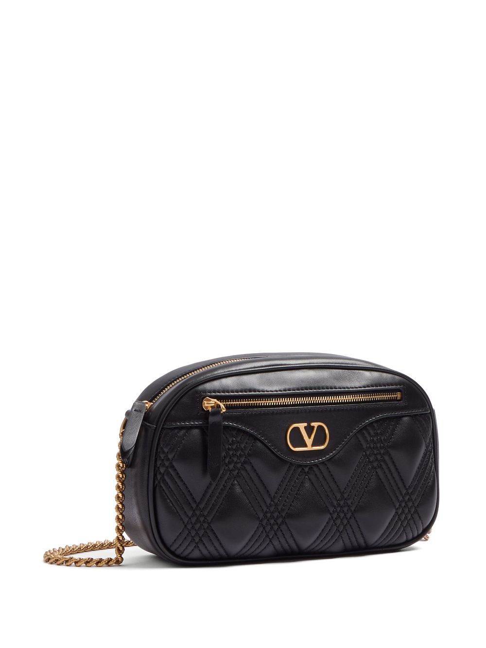 VALENTINO GARAVANI Quilted Leather Camera Handbag
