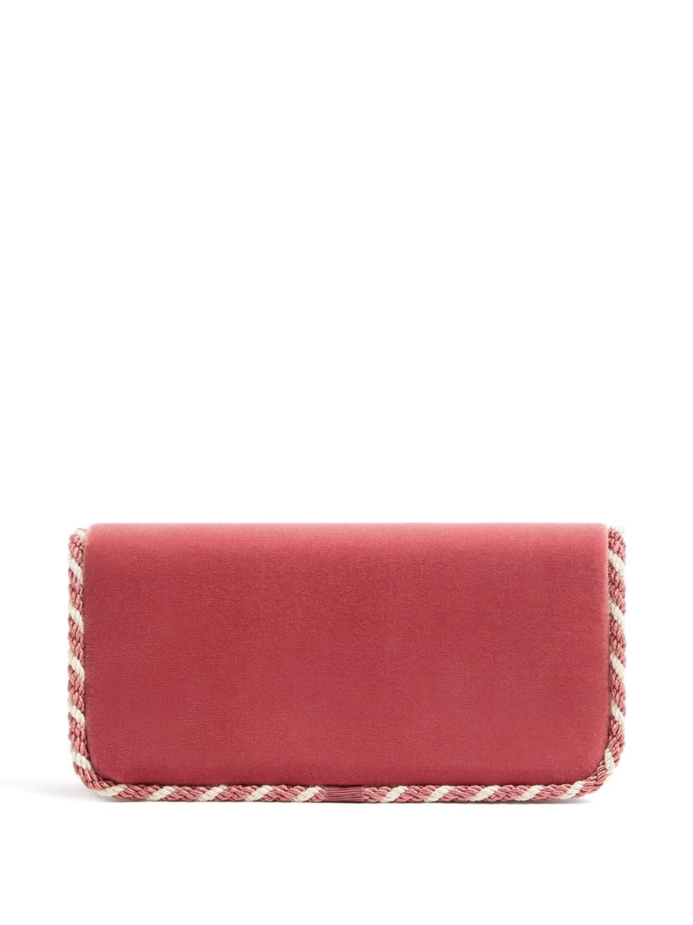 VALENTINO GARAVANI Mini Velvet Clutch with Jewel Embellishment