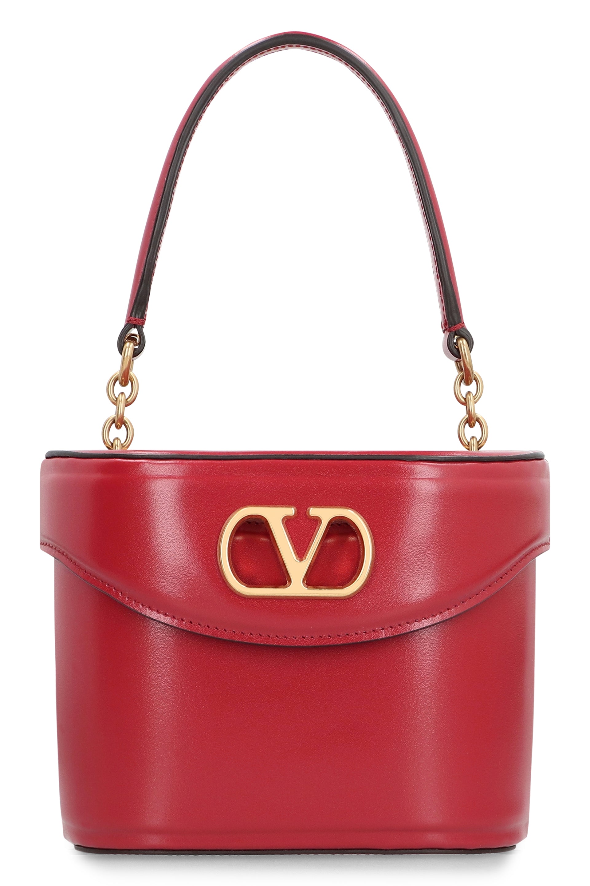 VALENTINO GARAVANI Mini Leather Handbag with Magnetic Closure
