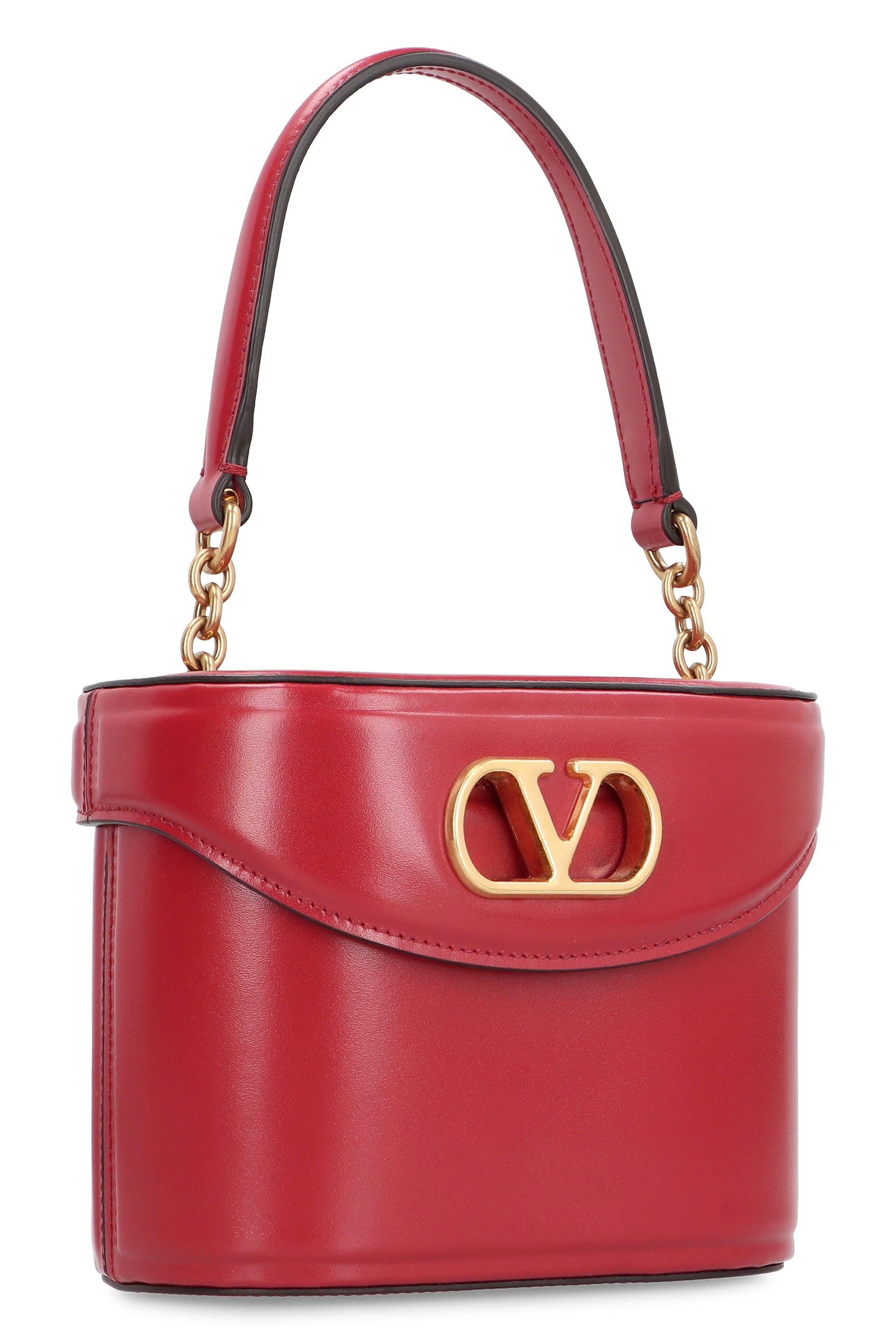 VALENTINO GARAVANI Mini Leather Handbag with Magnetic Closure