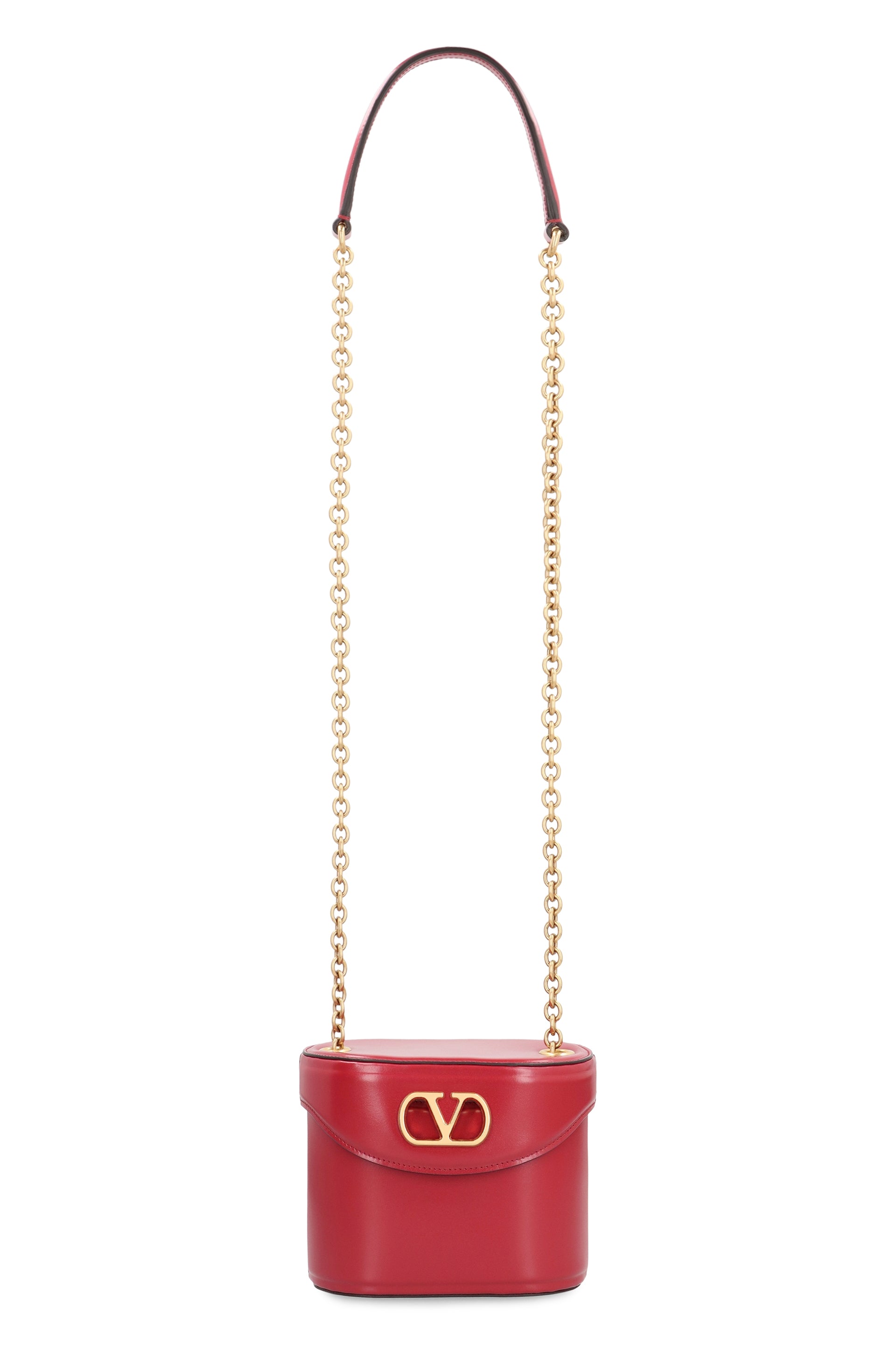 VALENTINO GARAVANI Mini Leather Handbag with Magnetic Closure