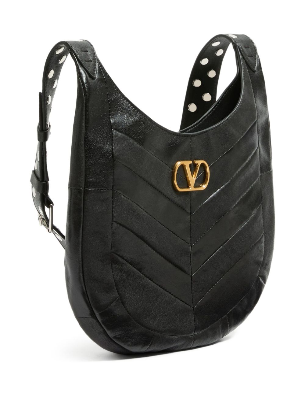 VALENTINO GARAVANI Mini Leather Hobo Shoulder Handbag