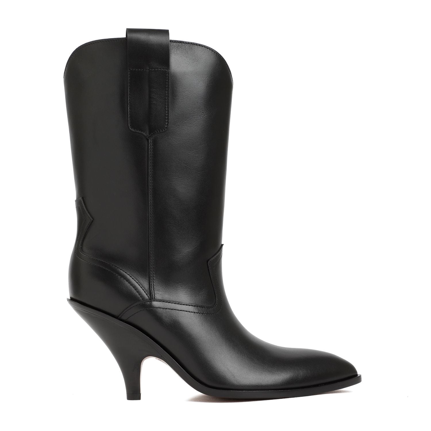 BALLY Lavyn Leather Boots - 9.5cm Heel Height