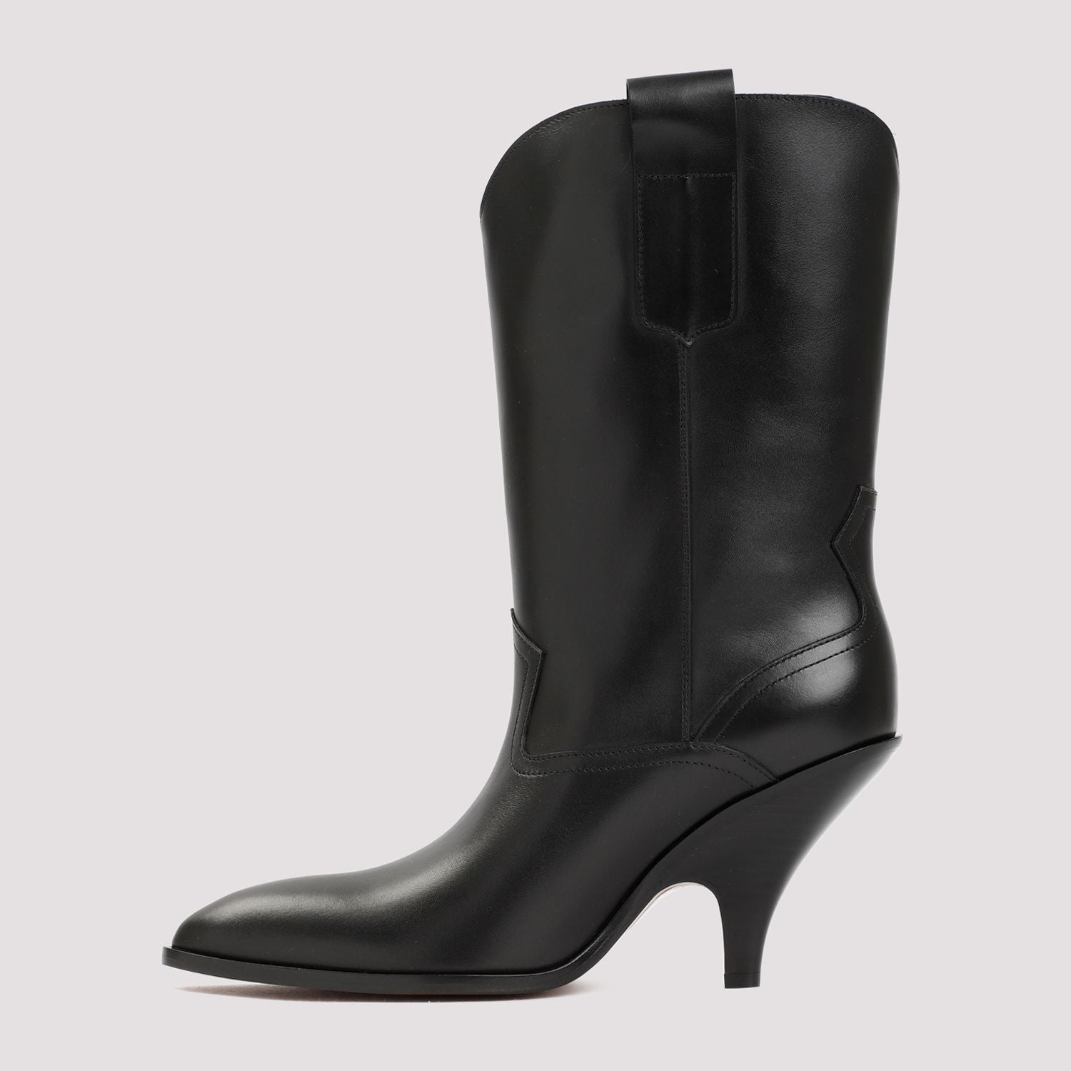 BALLY Lavyn Leather Boots - 9.5cm Heel Height