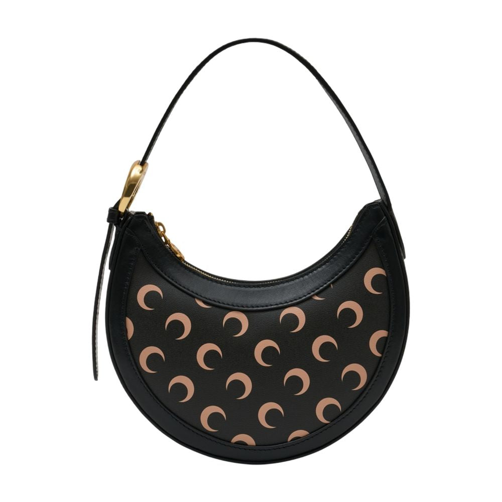 MARINE SERRE Mini Crescent Moon Canvas Handbag