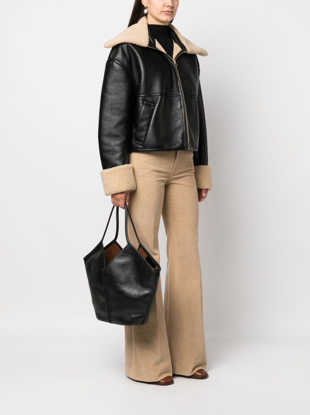 HEREU Calella Leather Mini Tote Handbag