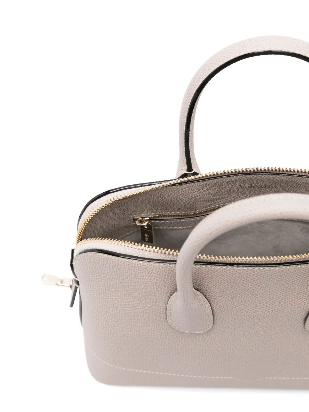 VALEXTRA Mini Handbag with Signature Logo