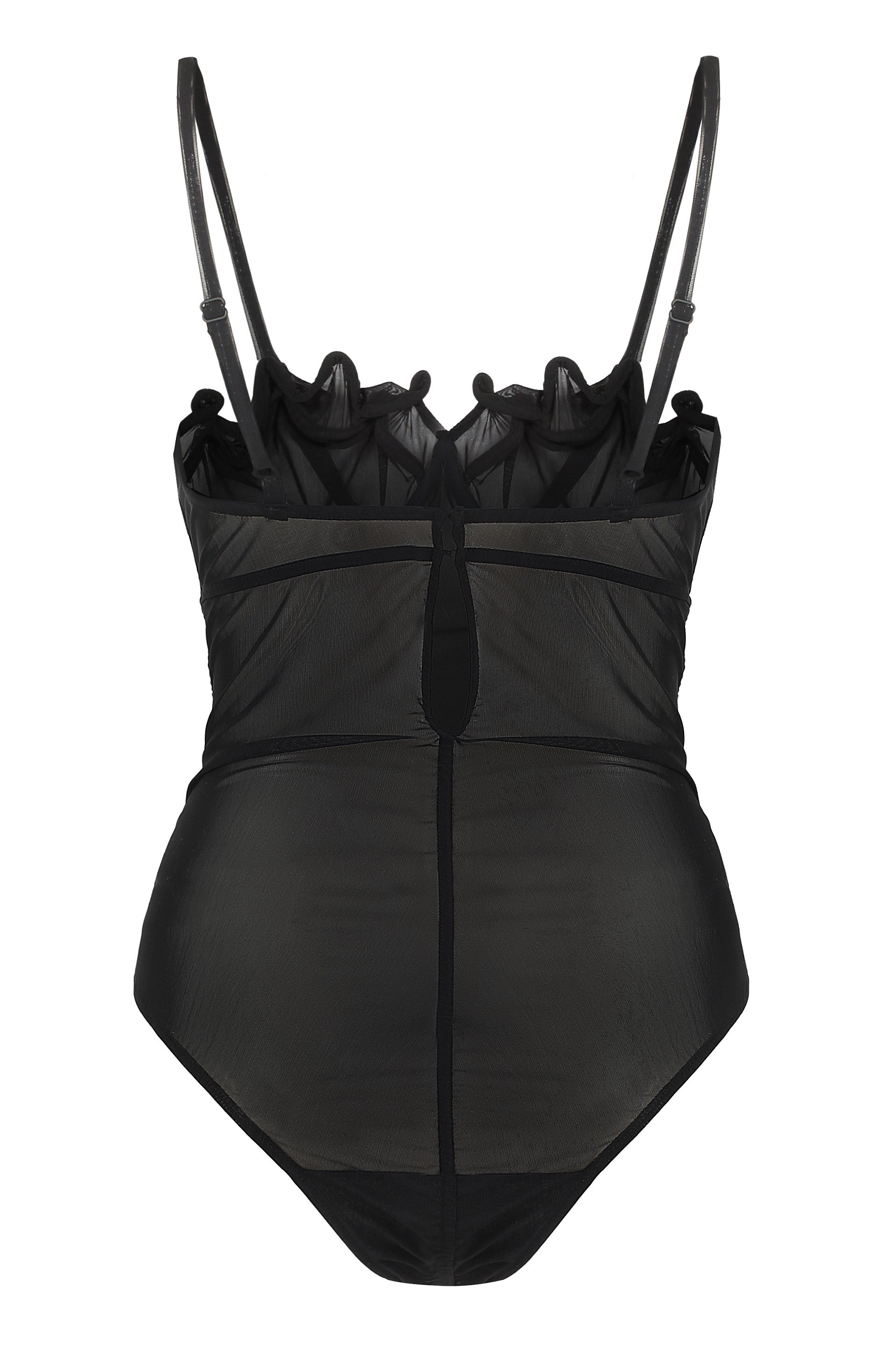 Y/PROJECT Elegant Tulle Bodysuit with Underwire Cups