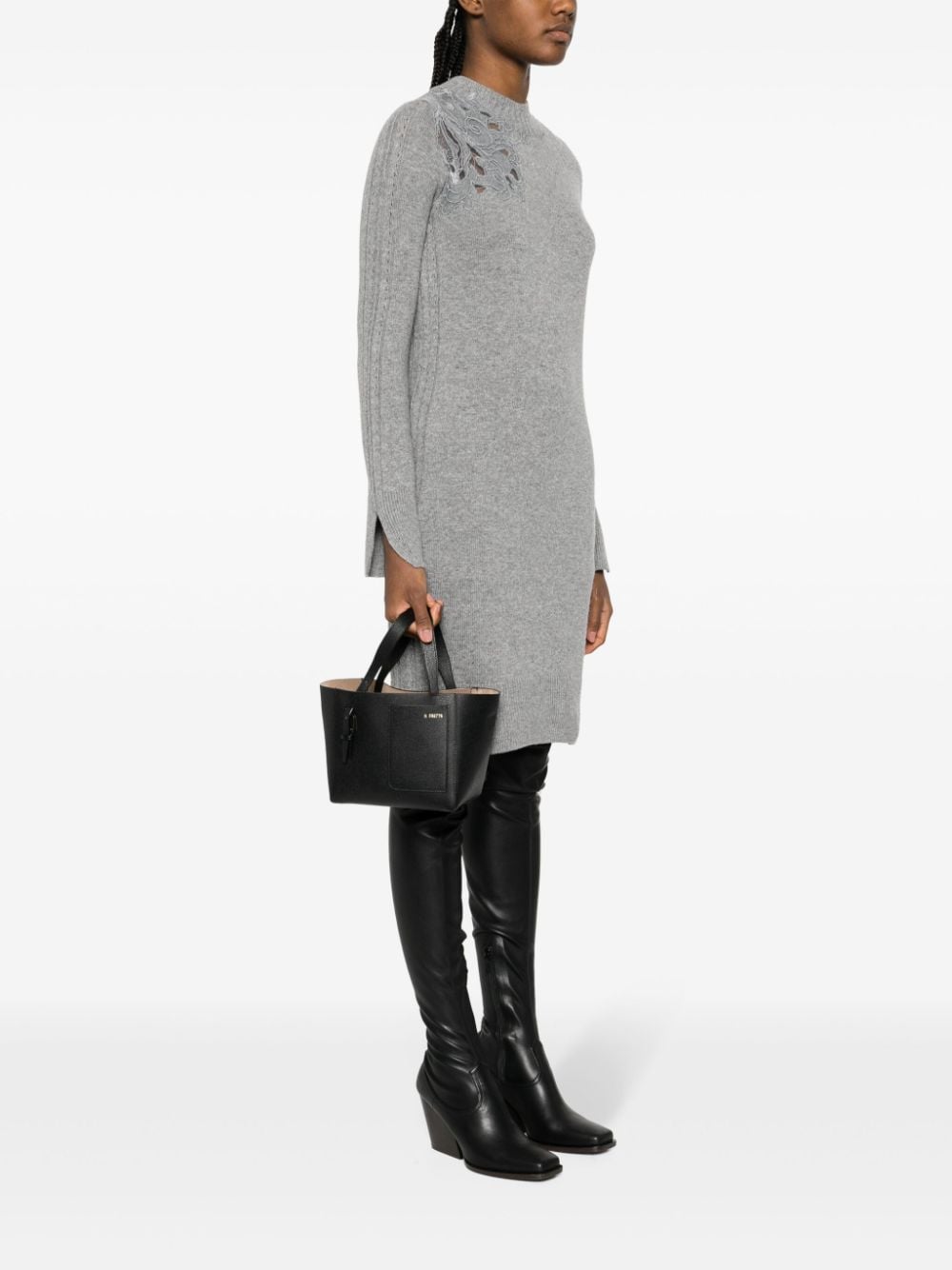 VALEXTRA Mini Leather Bucket Handbag - FW25