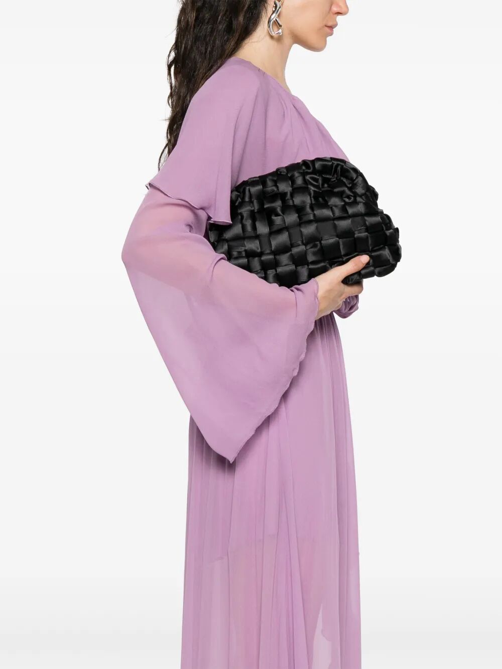 MARIA LA ROSA Satin Game Mini Pouch Handbag