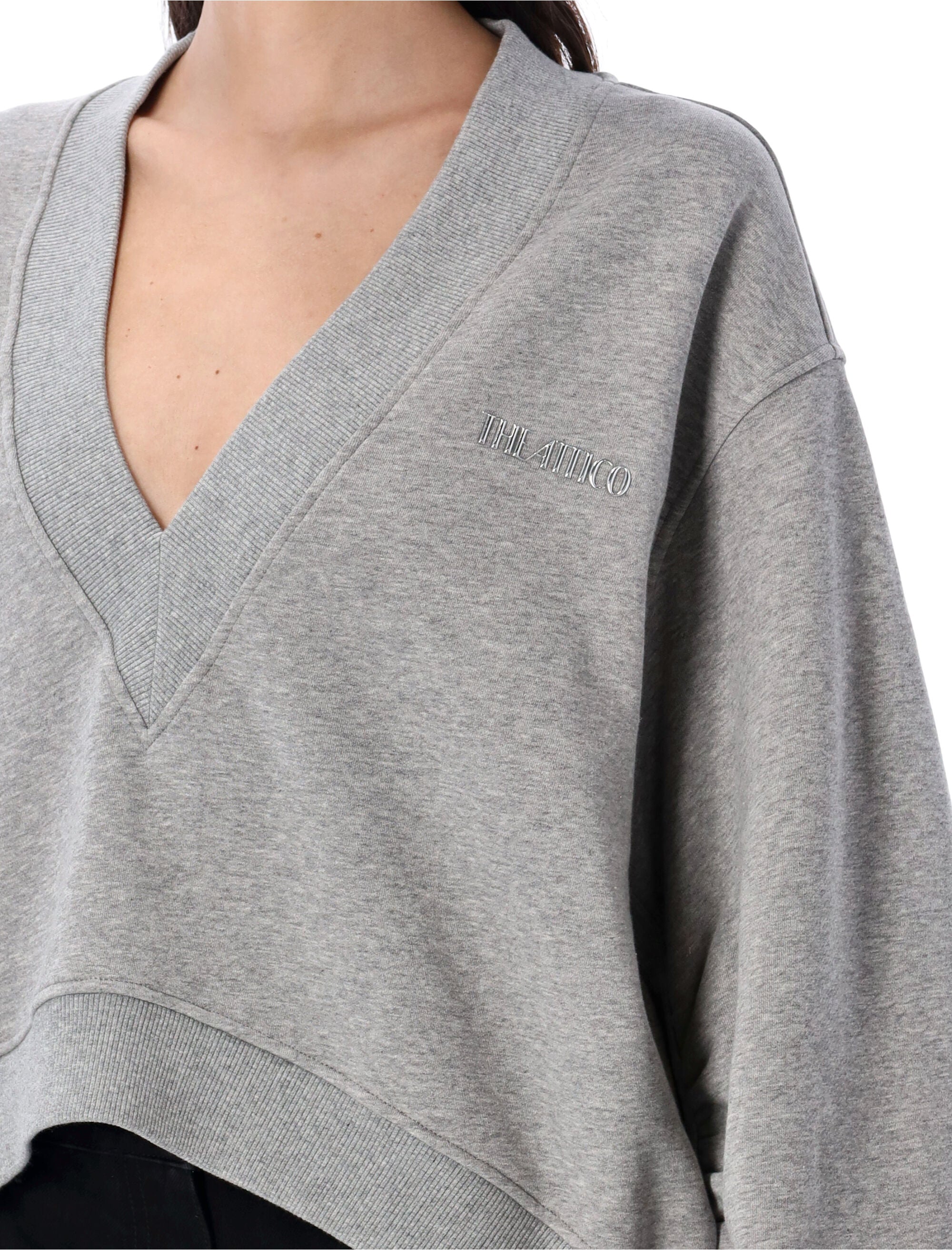 THE ATTICO V Neck Fleece for Women - FW25 Collection