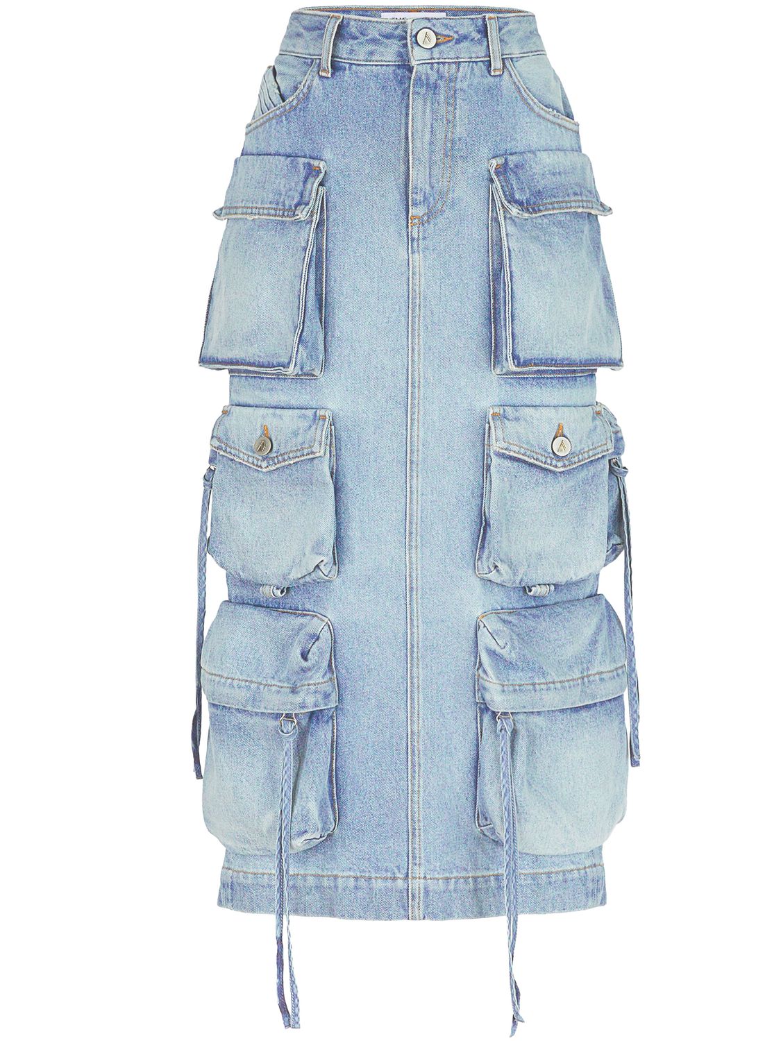 THE ATTICO Cargo Midi Skirt - Size 26