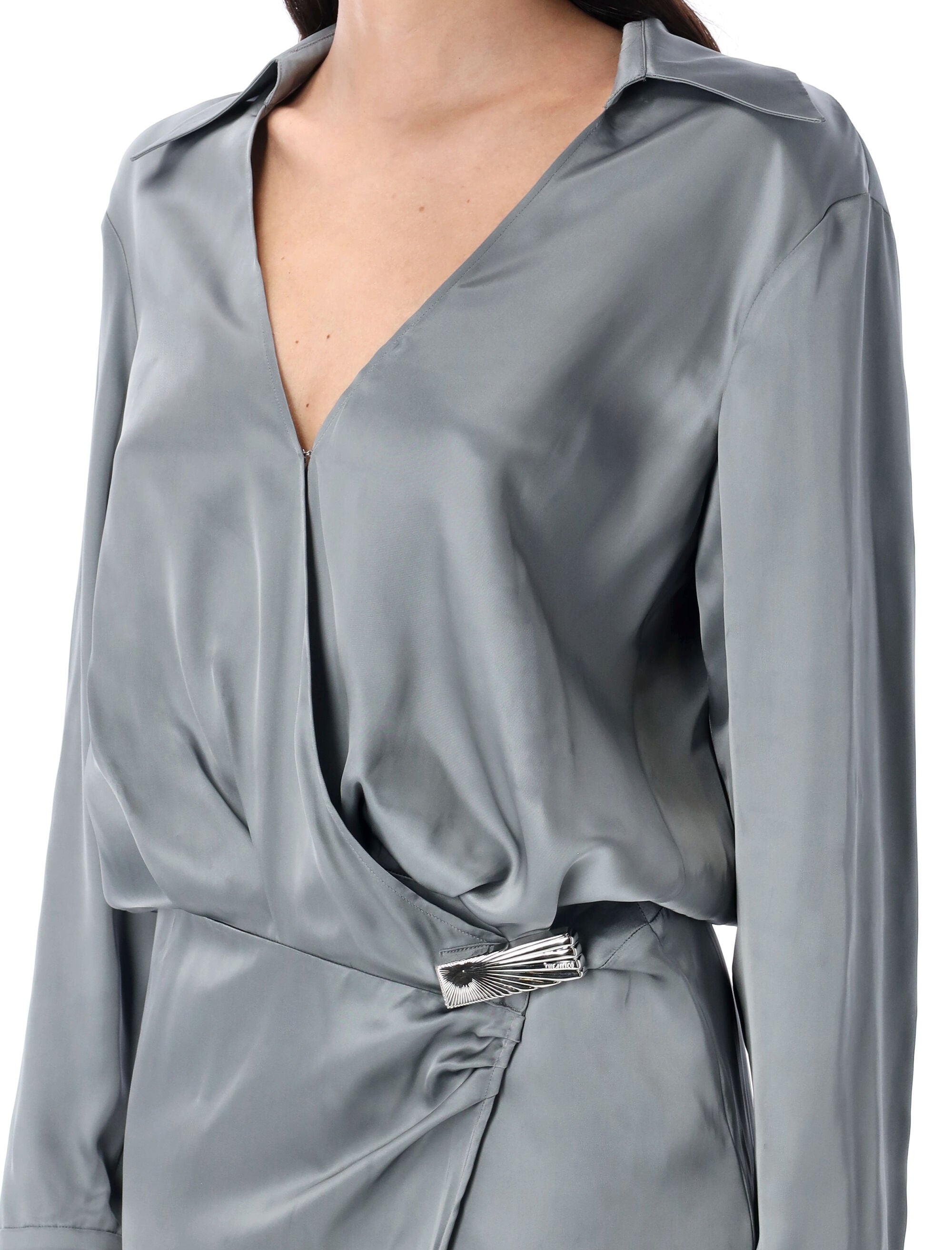 THE ATTICO Women's Long Chemisier Dress