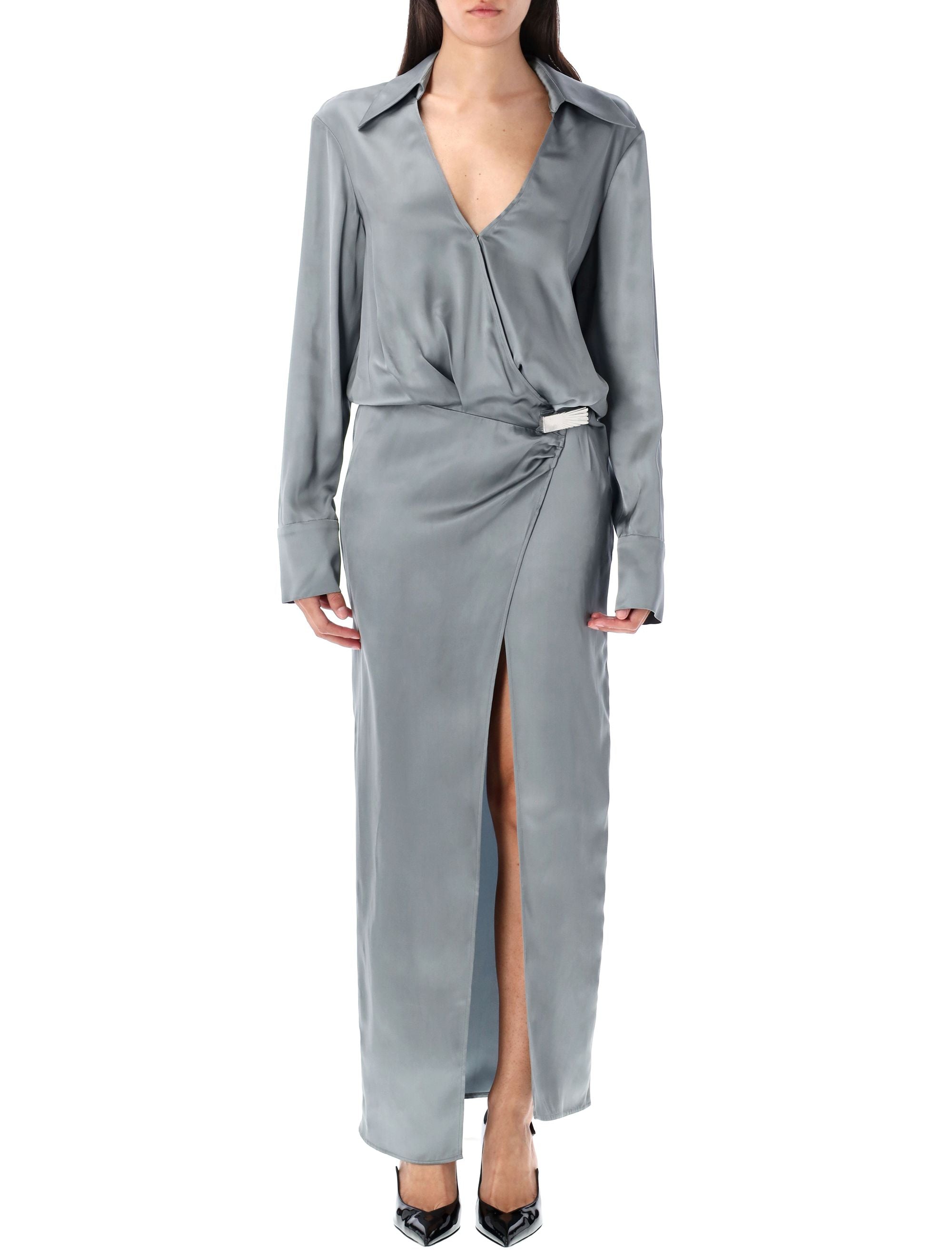 THE ATTICO Women's Long Chemisier Dress