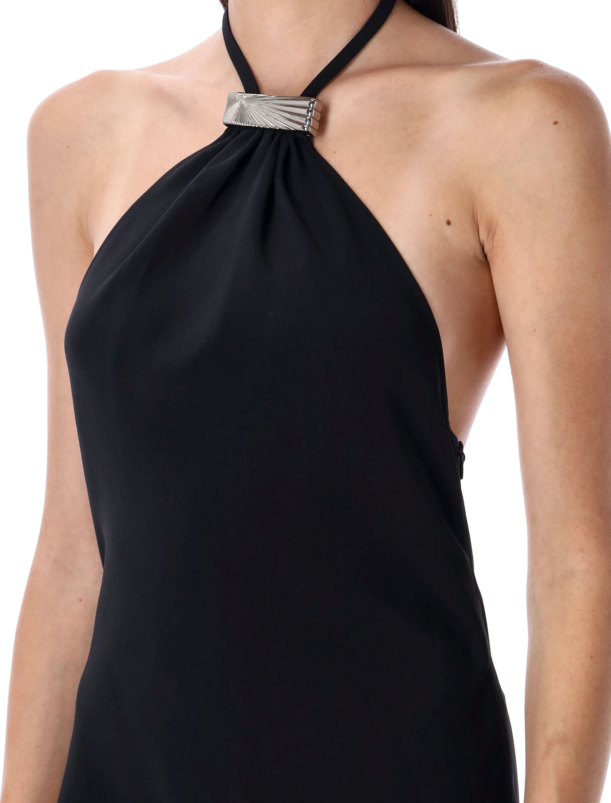 THE ATTICO Chic Halterneck Midi Dress - Size 40