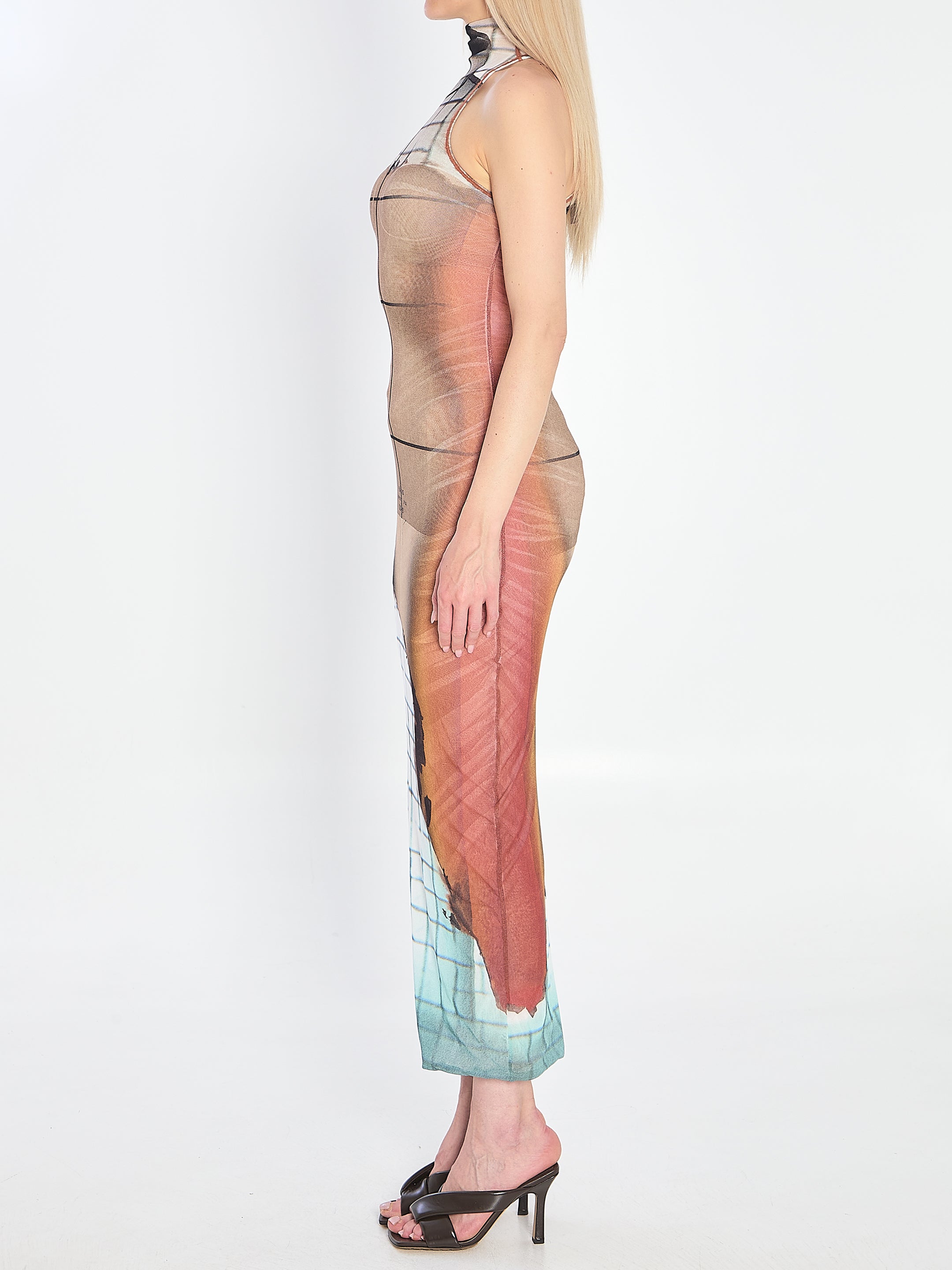 JEAN PAUL GAULTIER Fire Long Dress - Slim Fit