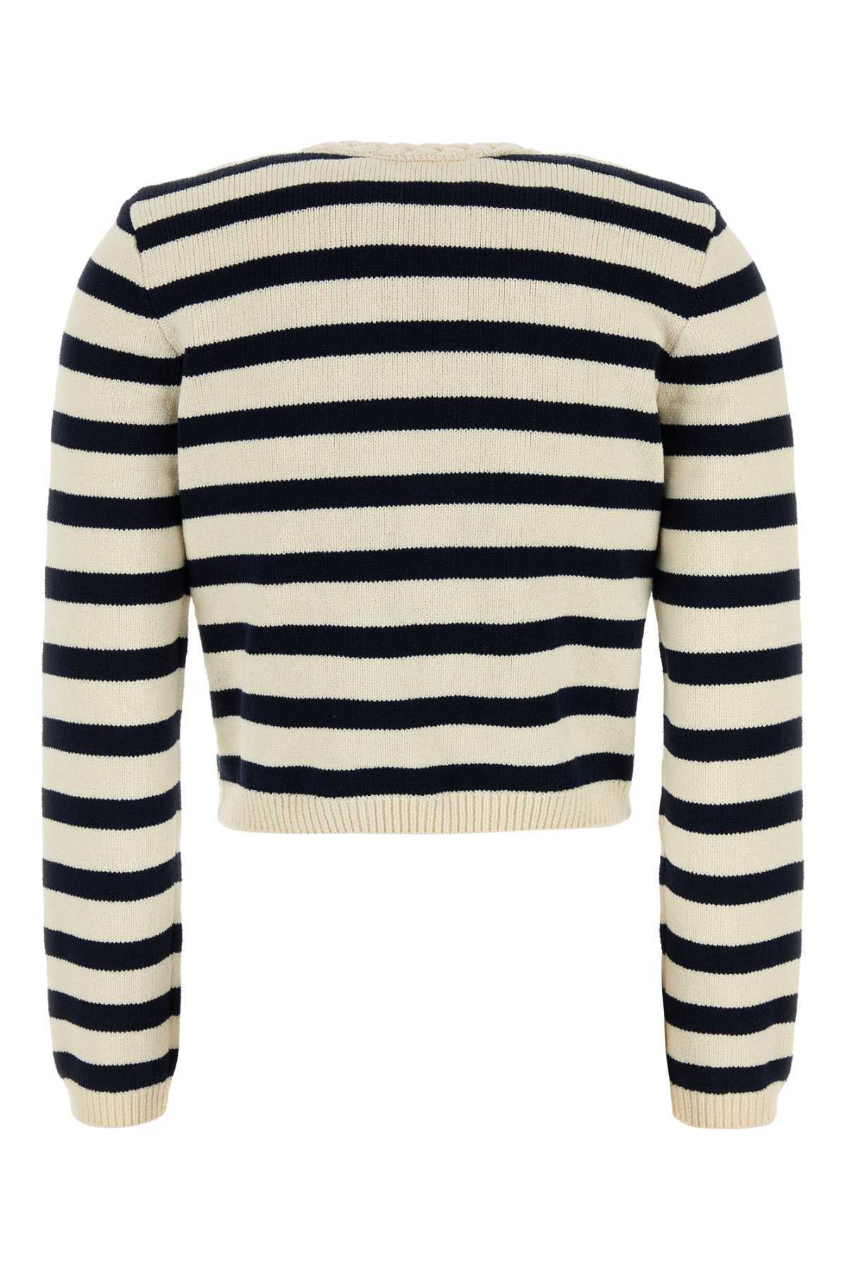 FRAME Embroidered Cotton Blend Cardigan