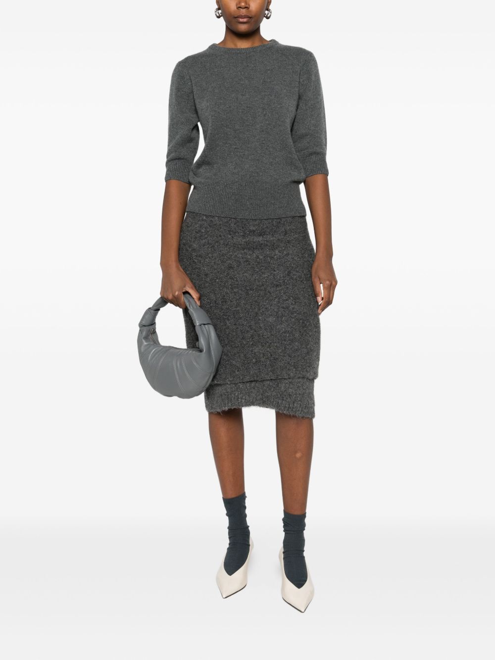 EXTREME CASHMERE Cashmere Crewneck Sweater - Short Sleeves