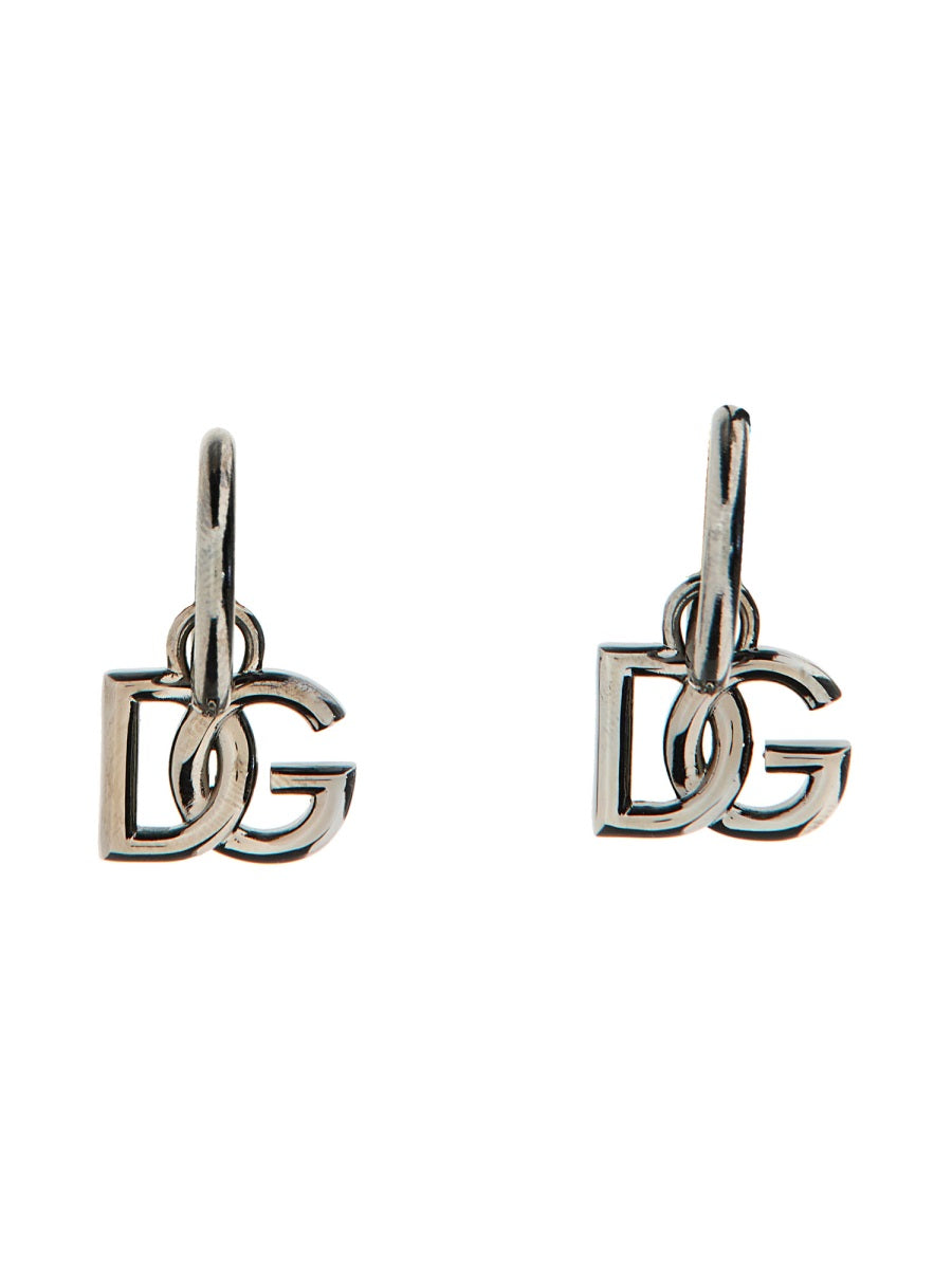 DOLCE & GABBANA Steel & Brass Men's Earrings - FW25 Collection