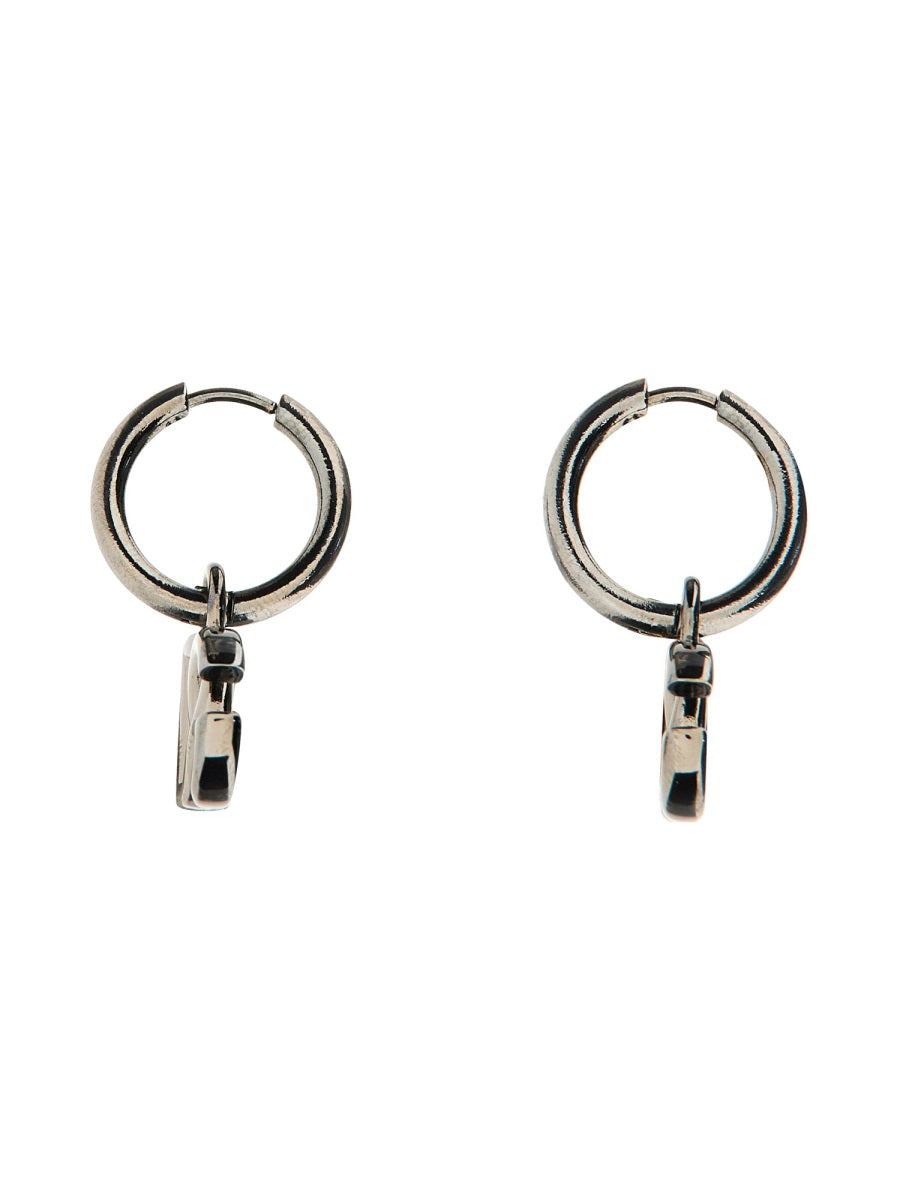 DOLCE & GABBANA Steel & Brass Men's Earrings - FW25 Collection
