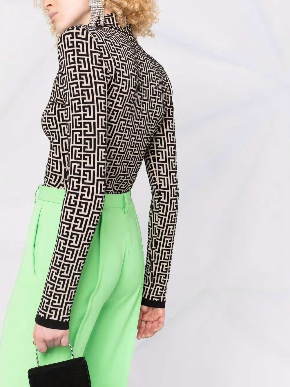 BALMAIN Monogram Mini Dress