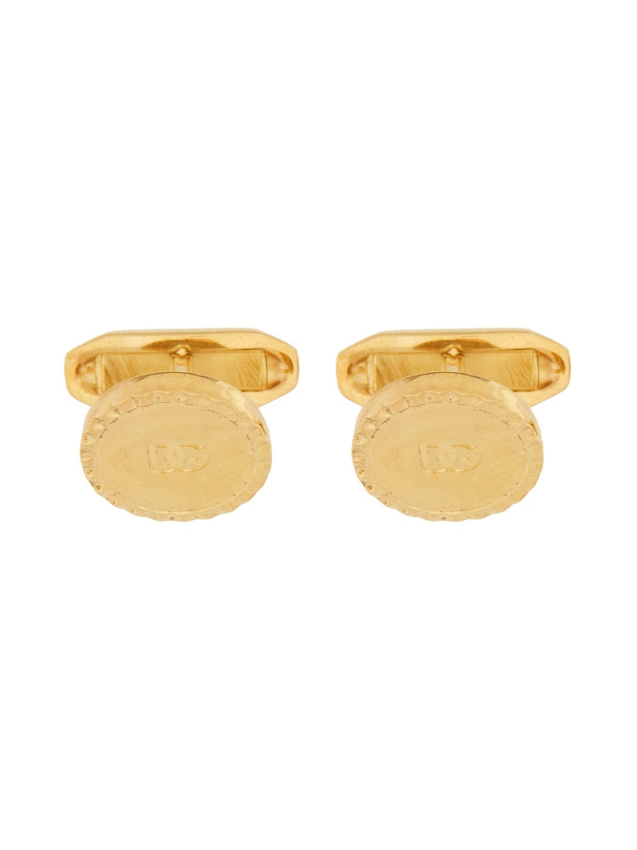 DOLCE & GABBANA Sophisticated Logo Cufflinks for Men