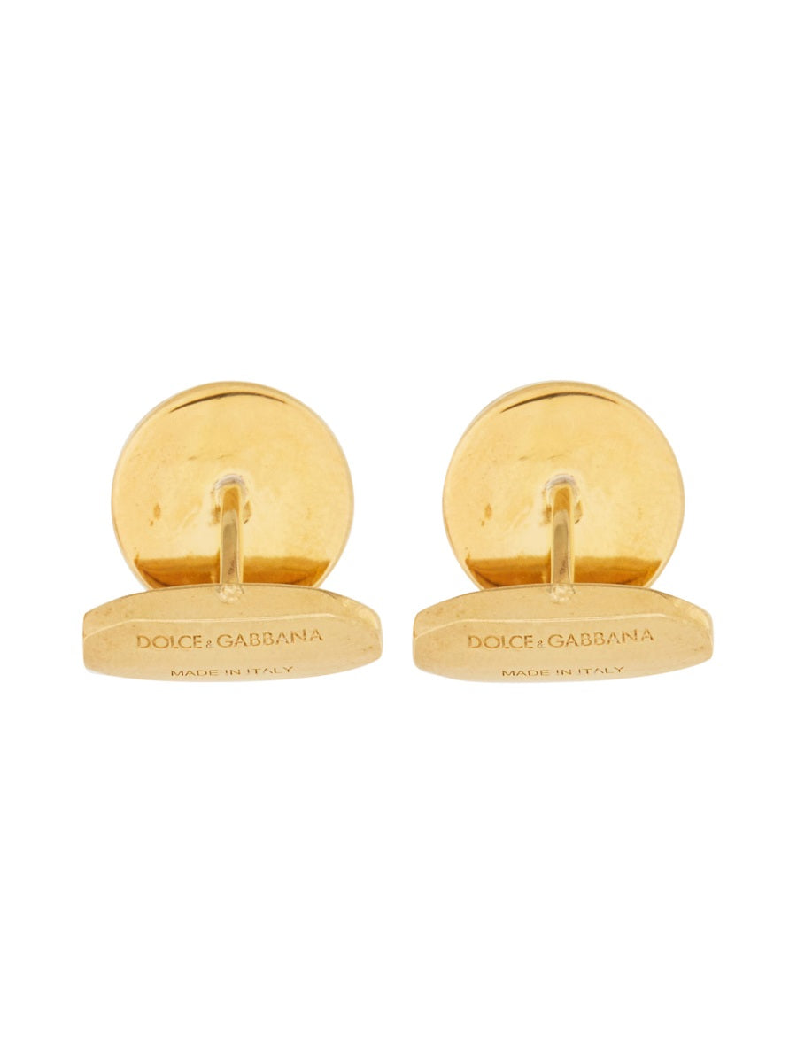DOLCE & GABBANA Sophisticated Logo Cufflinks for Men