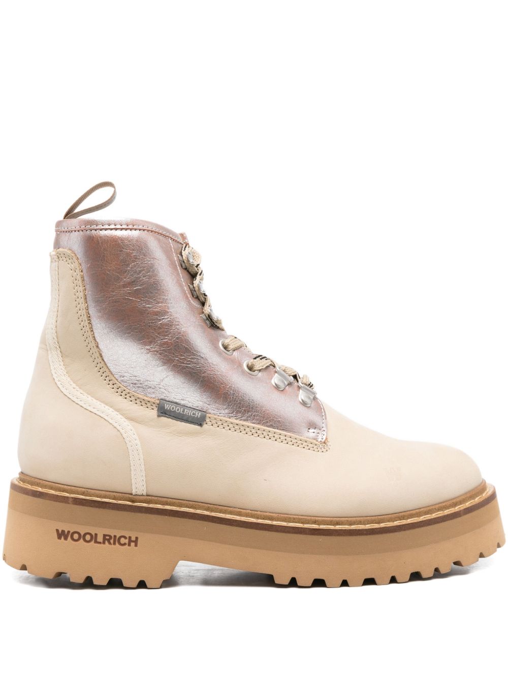 WOOLRICH Leather Lace-Up Boots for Women