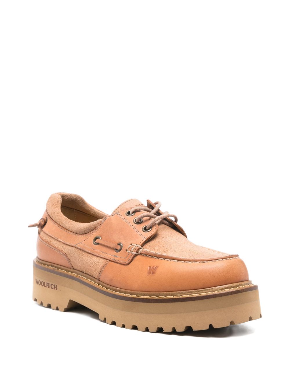 WOOLRICH Leather Boat Shoes for Women