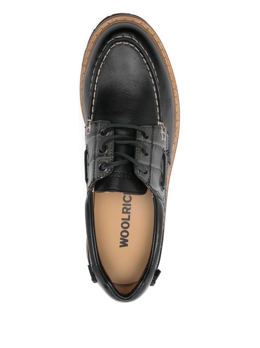 WOOLRICH Leather Boat Shoes