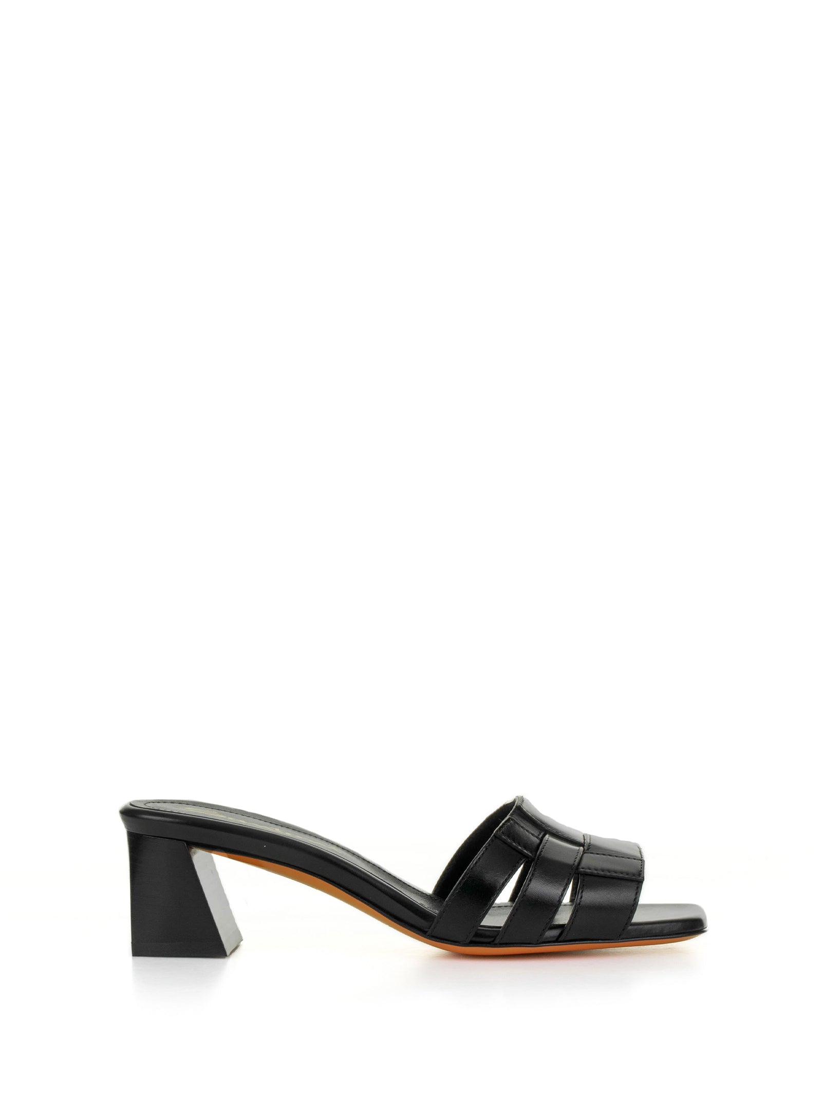 SANTONI Elegant Leather Slip-On Heels for Women