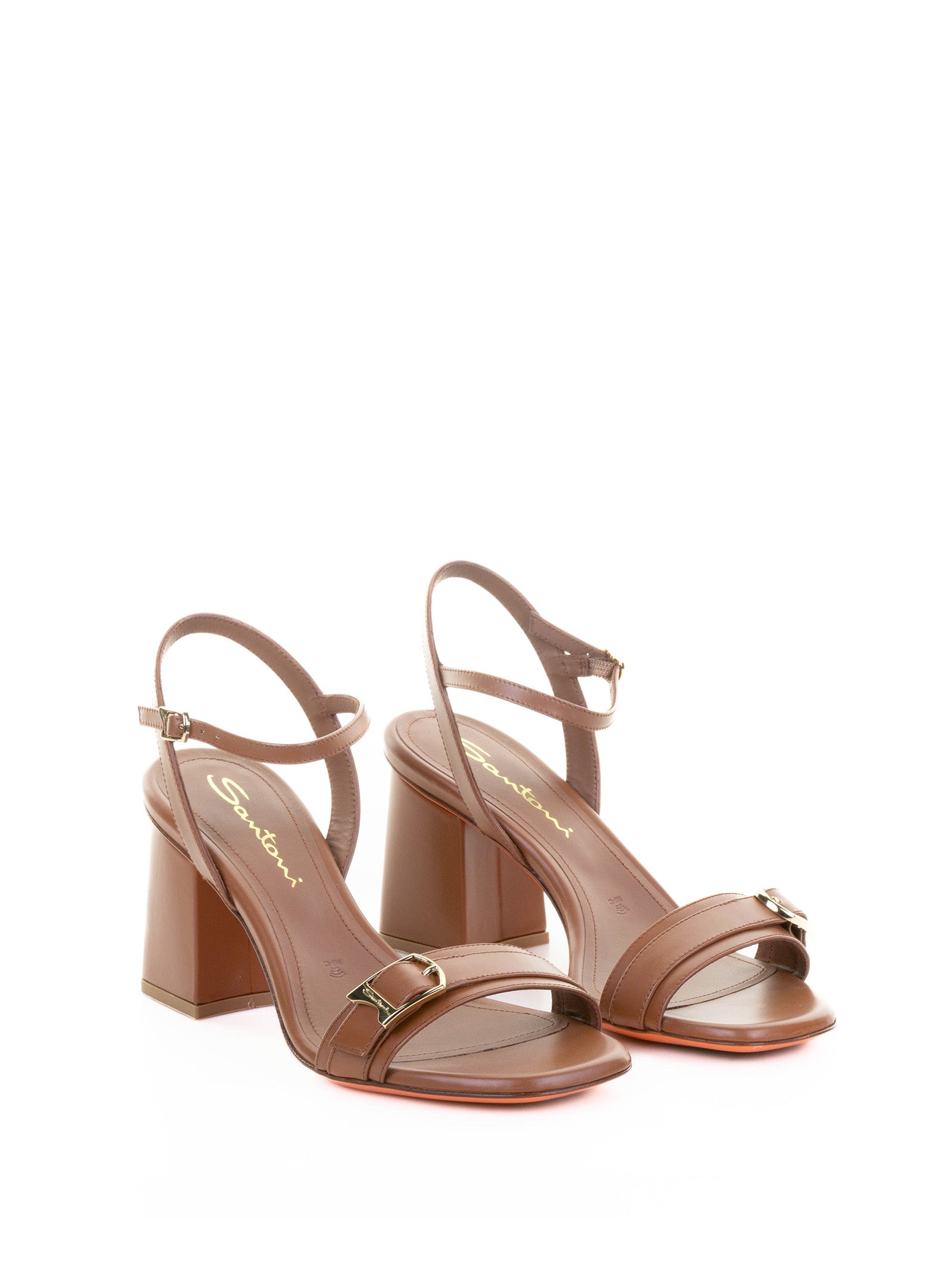 SANTONI Elegant Leather Sandal