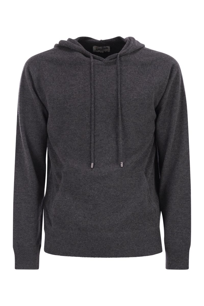 MC2 SAINT BARTH Wilbur Merino Wool Hooded Jumper for Men