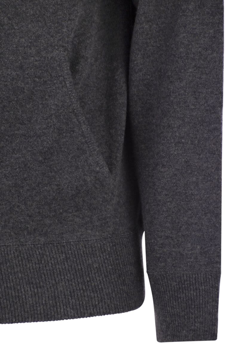 MC2 SAINT BARTH Wilbur Merino Wool Hooded Jumper for Men