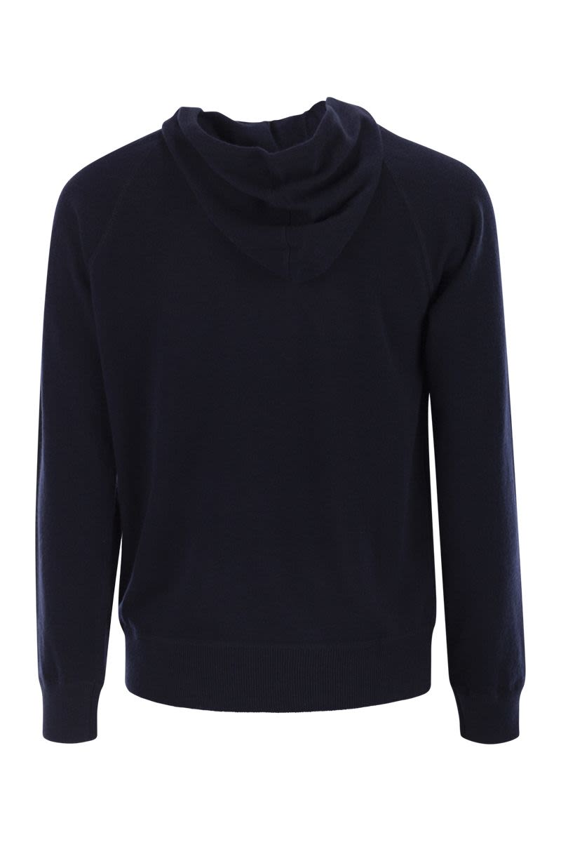 MC2 SAINT BARTH Men's Merino Wool Hooded Jumper