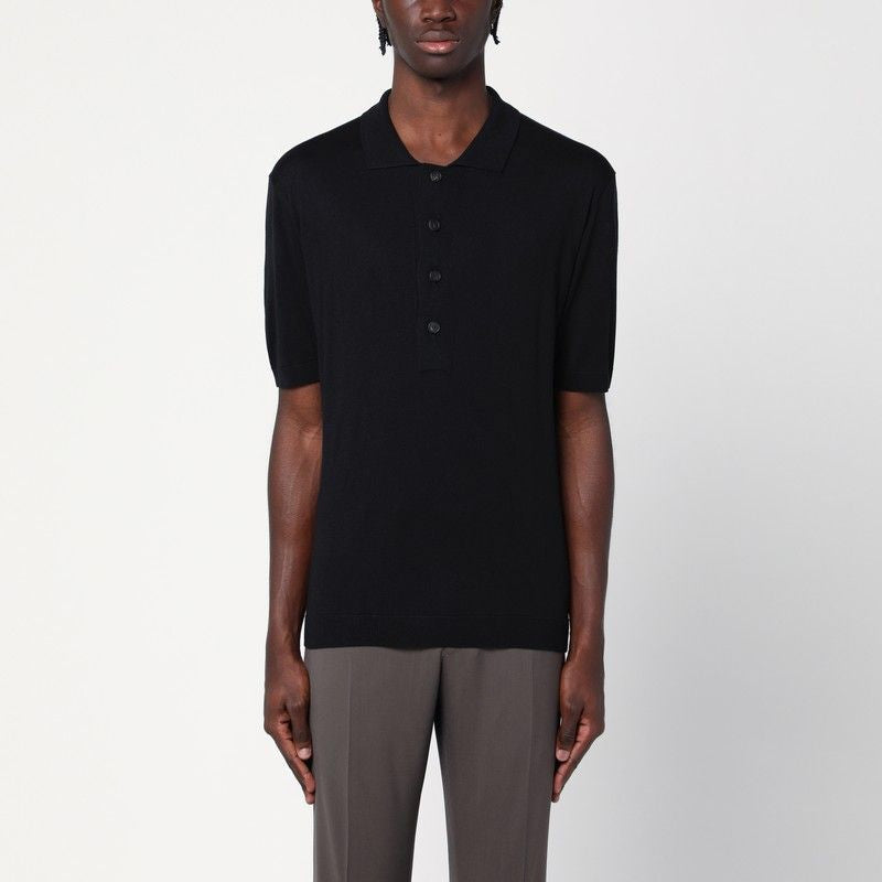 TAGLIATORE Silk-Blend Polo Shirt for Men - SS25 Collection