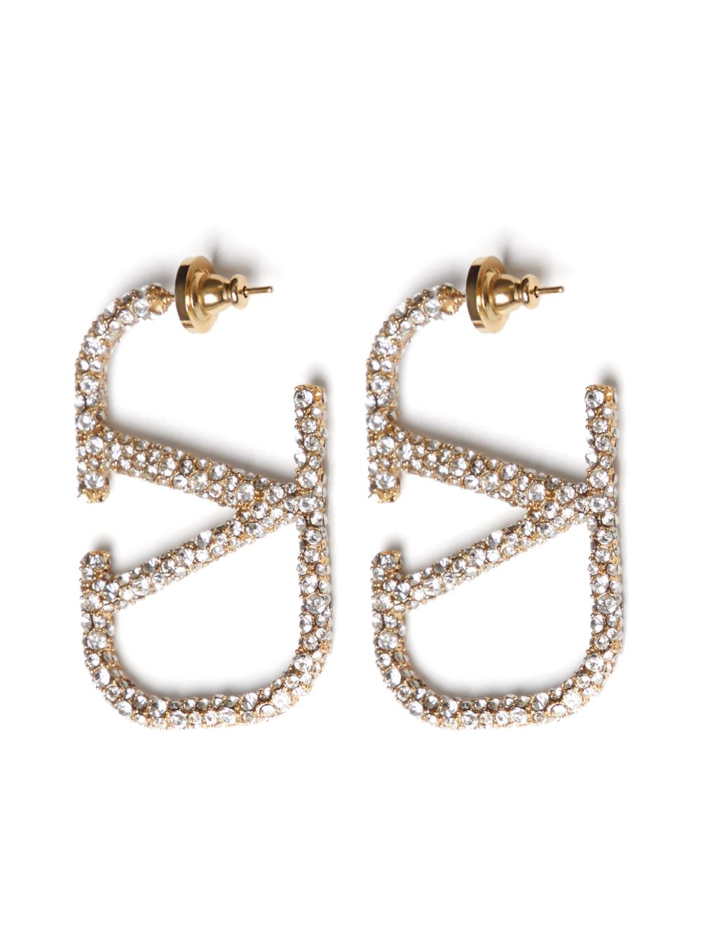 VALENTINO GARAVANI Signature Swarovski Crystal Embellished Earrings