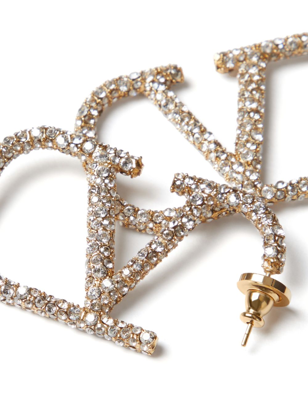 VALENTINO GARAVANI Signature Swarovski Crystal Embellished Earrings