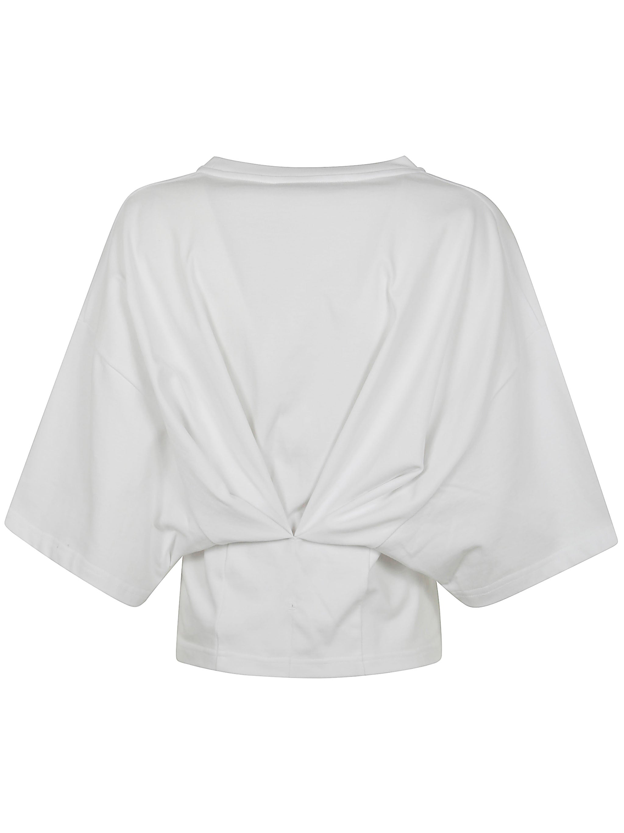 DARKPARK Cropped Draped Short Sleeve Tee - Women's