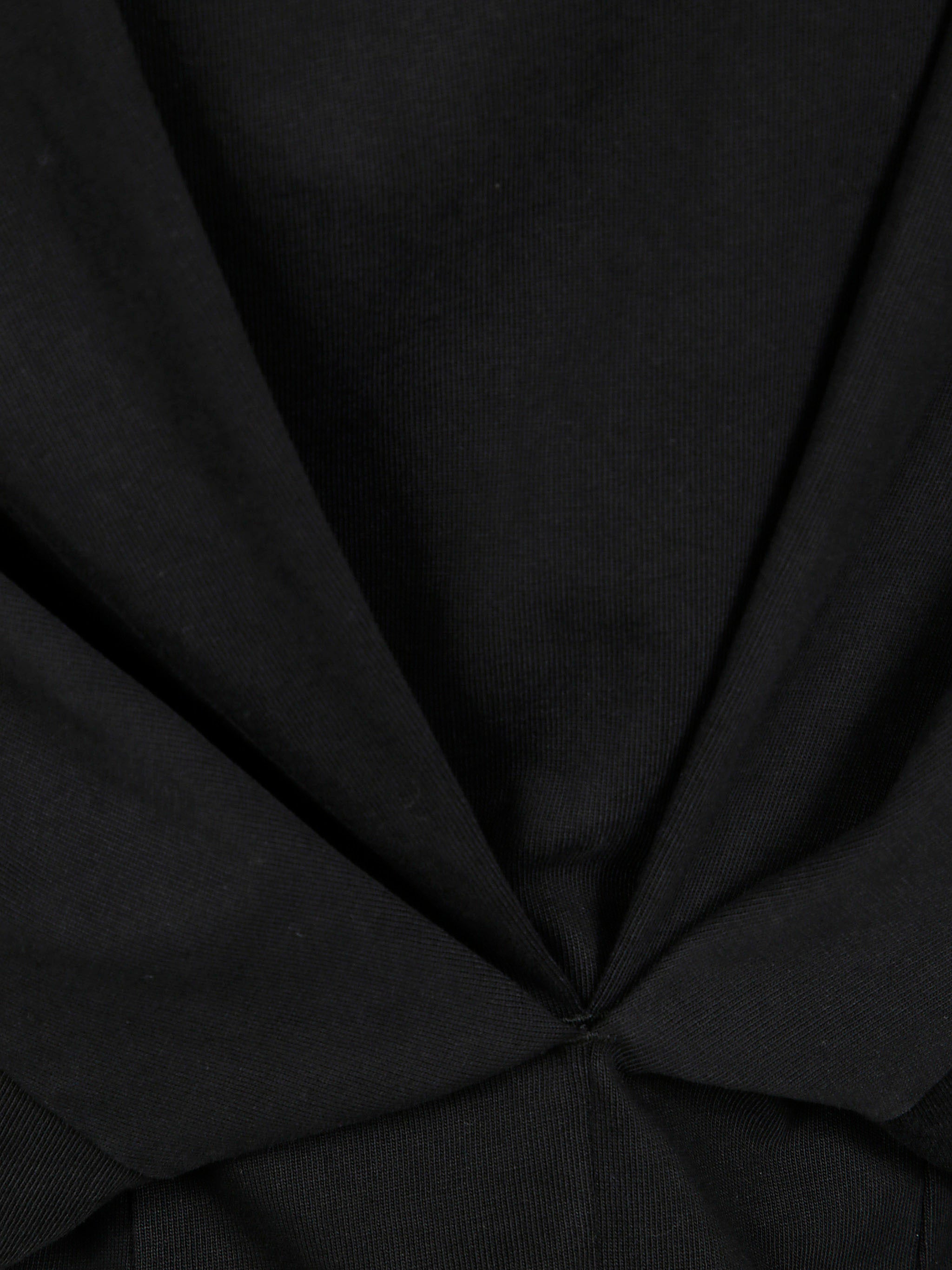 DARKPARK Cropped Draped Short Sleeve Tee