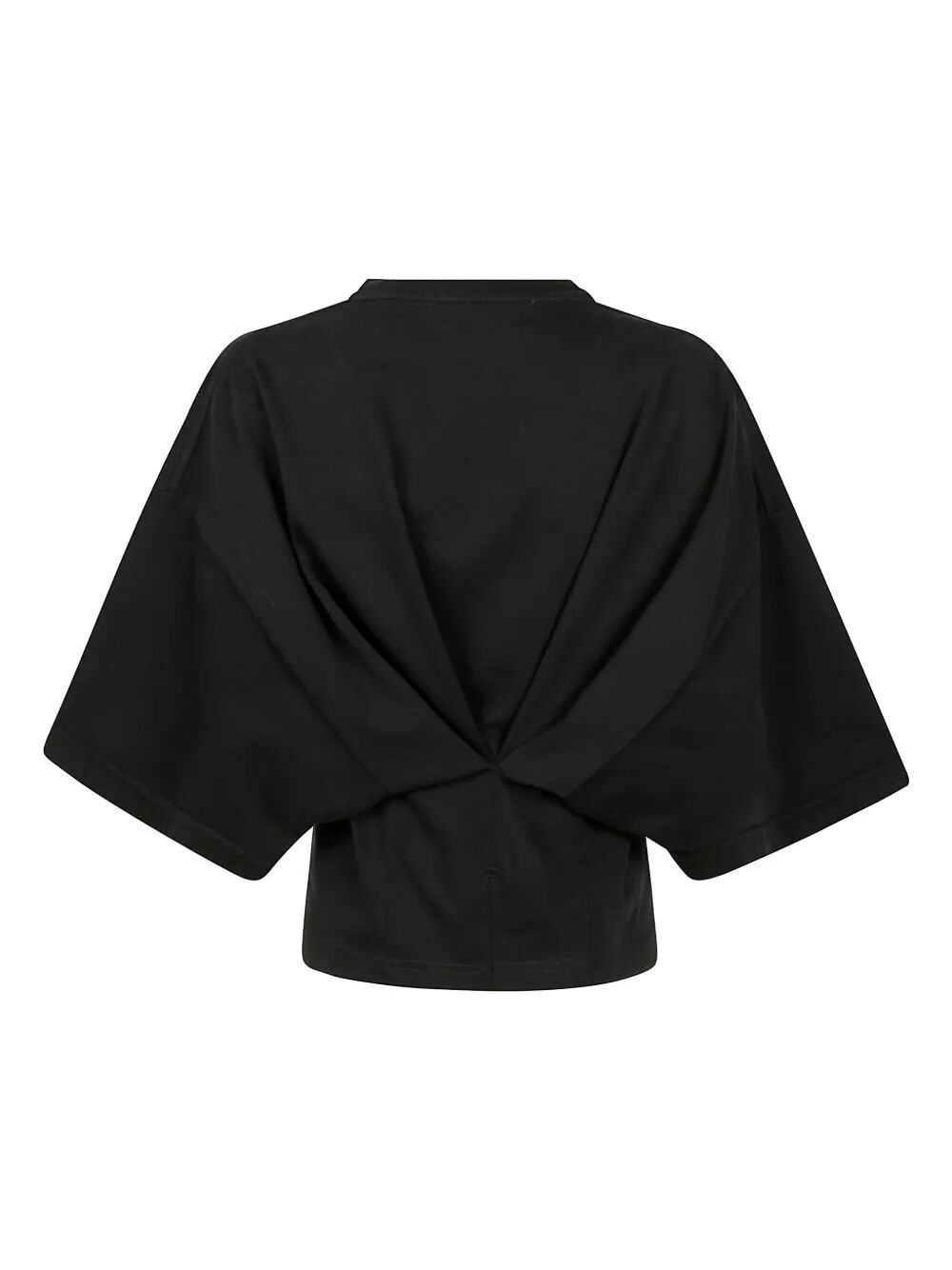 DARKPARK Cropped Draped Short Sleeve Tee