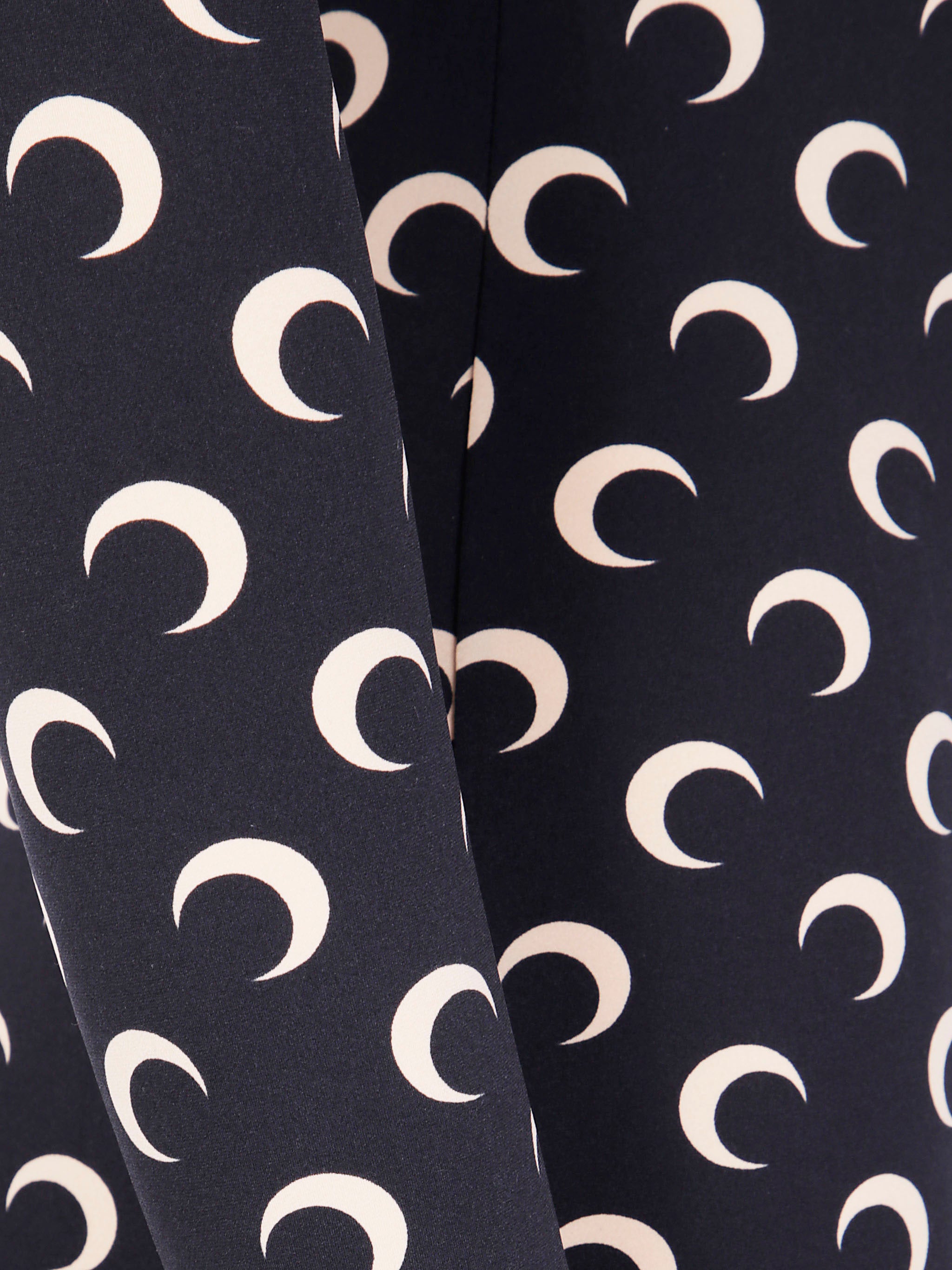 MARINE SERRE Moon Printed Long Sleeve Mini Catsuit