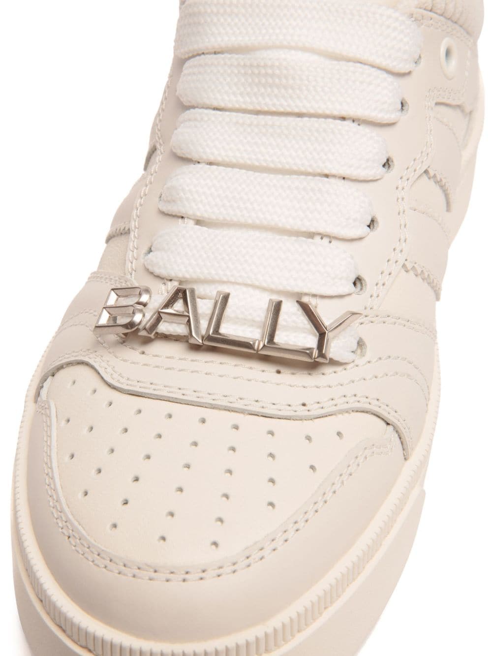 BALLY Leather Logo Print Sneakers for Women