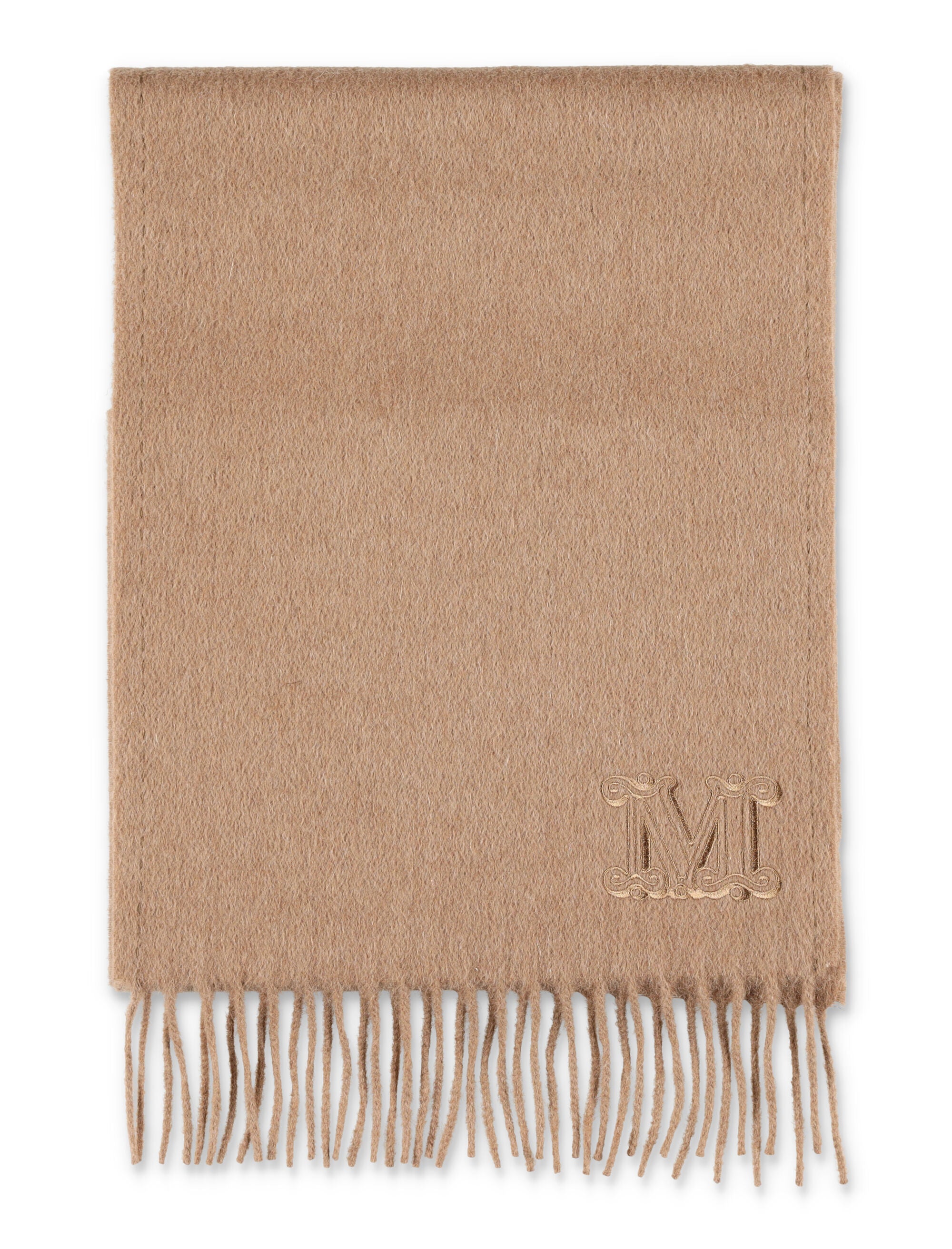 MAX MARA Monogram Camelwool Stole - 28x206 cm