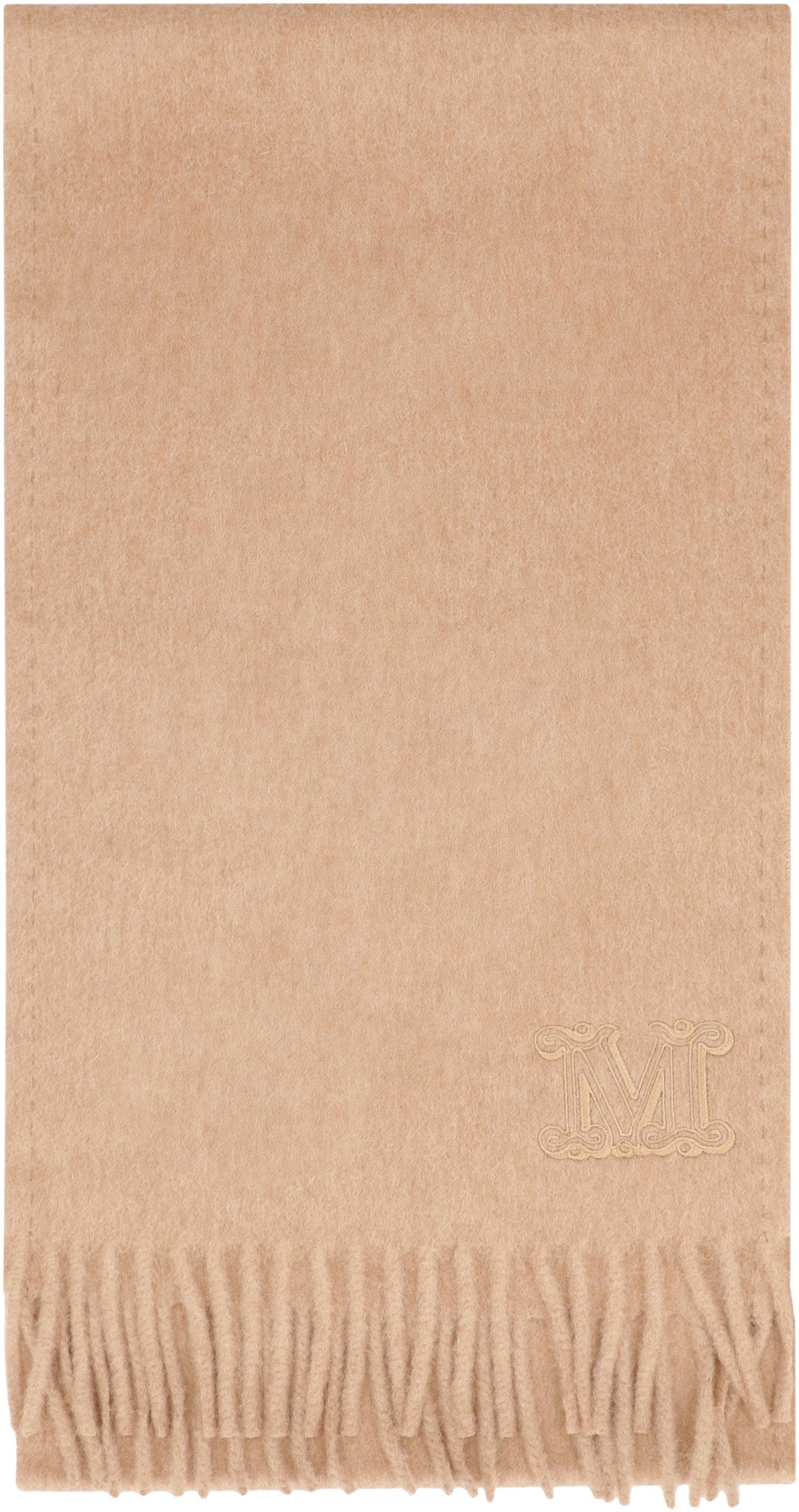 MAX MARA Cashmere Stole with Fringes - 28 x 206 cm