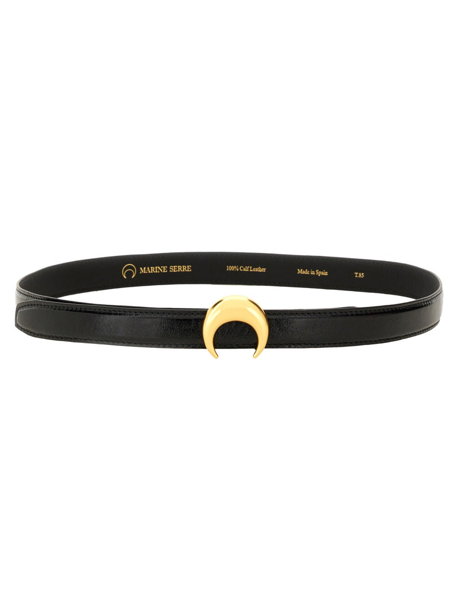 MARINE SERRE Classic Belt with Unique Fibbia Design