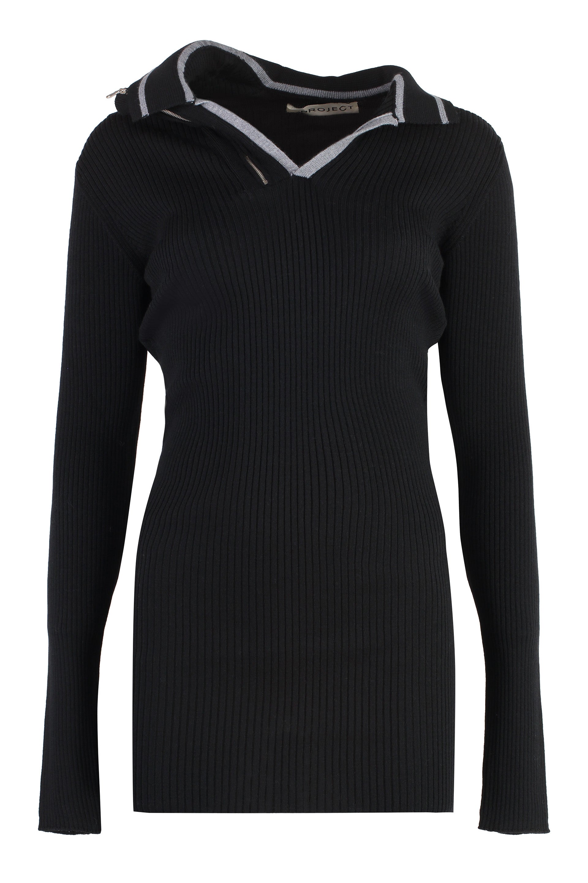 Y/PROJECT Mini Knit Dress with Half Zip for Women